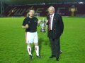 Manager and Chairman parade the cup