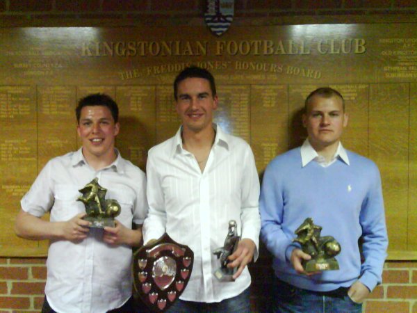 Bobby Traynor (joint T1 award), Luke Garrard (Supporters Club award), Scott Corbett (joint T1 award)