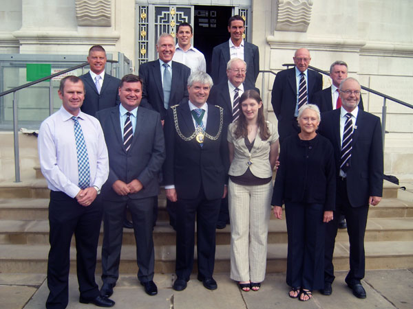 Kingstonian players, management and officials with the Mayor