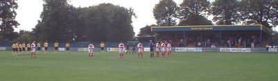 A minute's silence preceeded the match