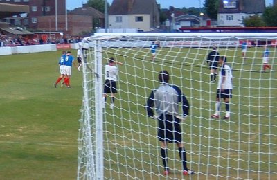 Billy Mead celebrates with Liam Collins