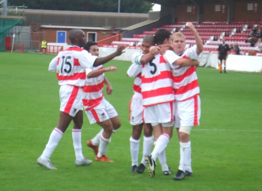 Scott Corbett leads the celebrations