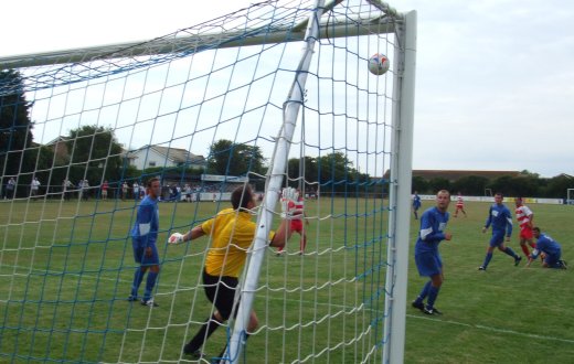 Harrison's shot loops in