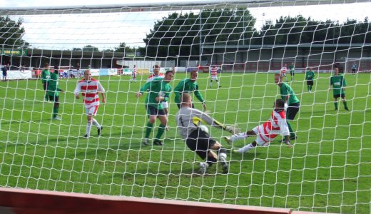 Lodge's shot blocked, Corbett to pounce