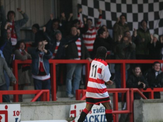 Dean Lodge proudly beats the K's badge on his shirt