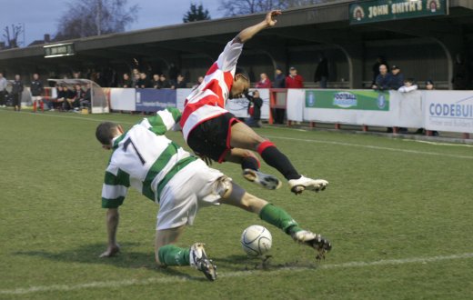 The visitors send Dean Lodge flying