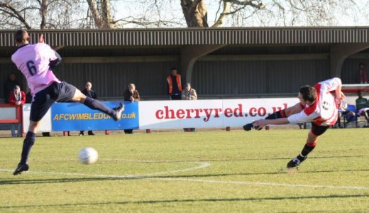 Bobby Traynor strikes acrobatically