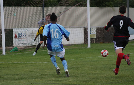 Phil Williams delivers a low cross