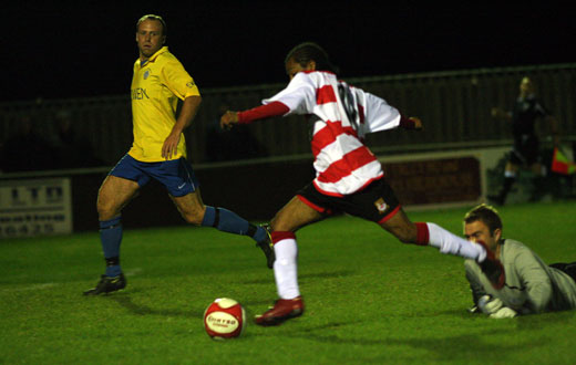 Dean Lodge rounds Tanner for the fourth