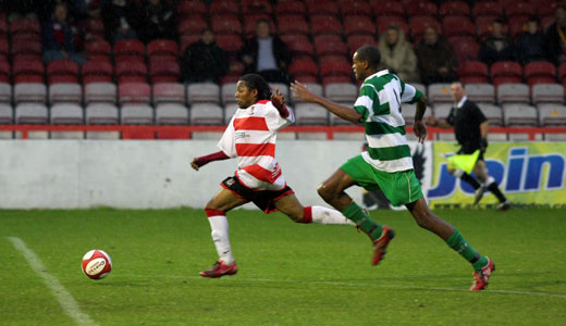 Dean Lodge running at goal