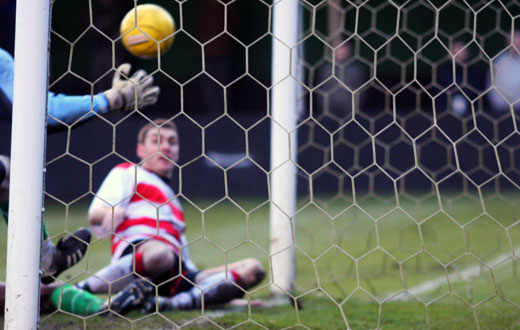 Neil Lampton forces the opening goal