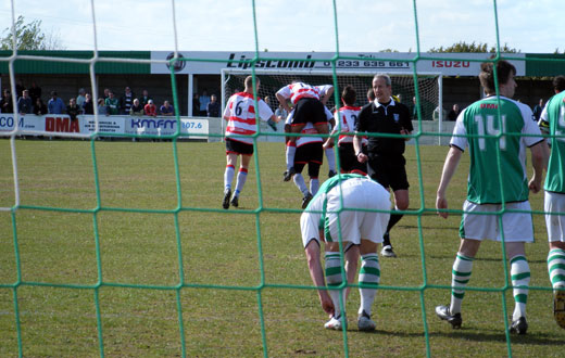 The K's players celebrate the goal