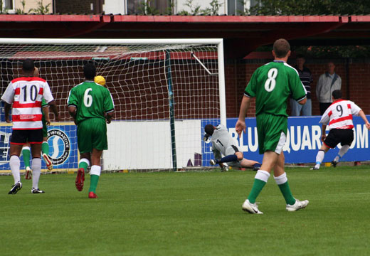 Bobby Traynor scores the first