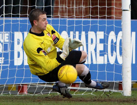 Rob Tolfrey saves the original penalty...
