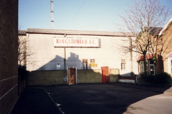 The Thorpe Road entrance at the back of the main stand
