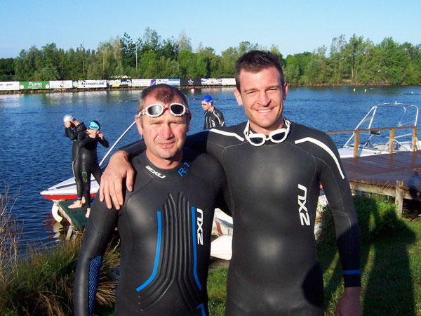 Alan Dowson and Gary MacDonald in early morning training